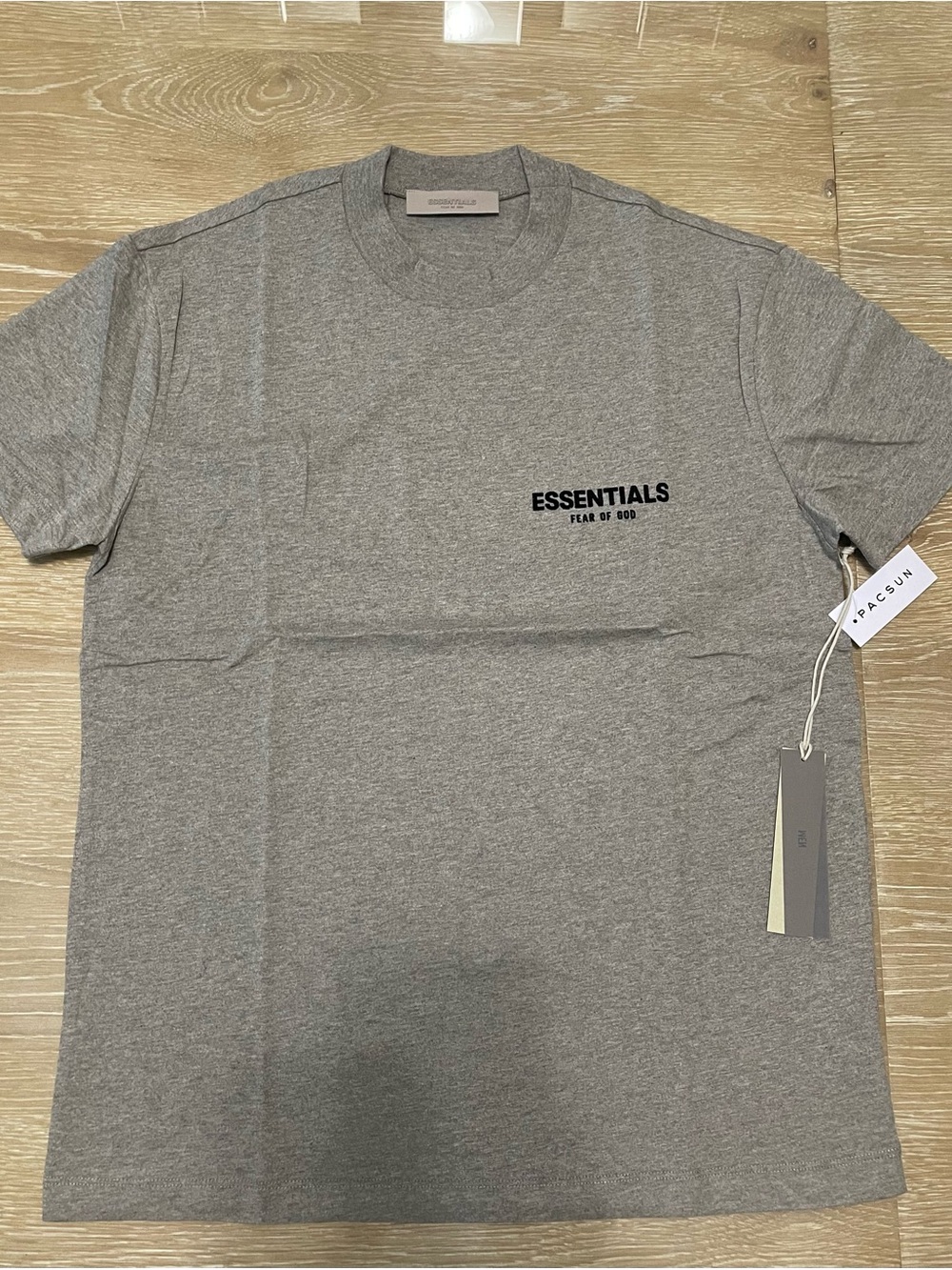 ESSENTIALS Fear of God Men's Dark Grey Logo T-Shirt